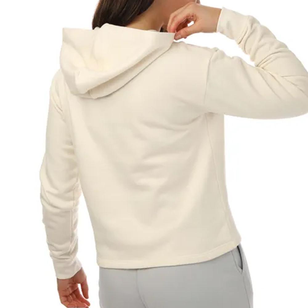 Adidas Sweat à Capuche Écru Femme Adidas Cropped HE6885