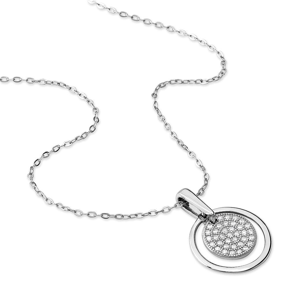 Collier Valerie Argent Blanc Oxyde De Zirconium