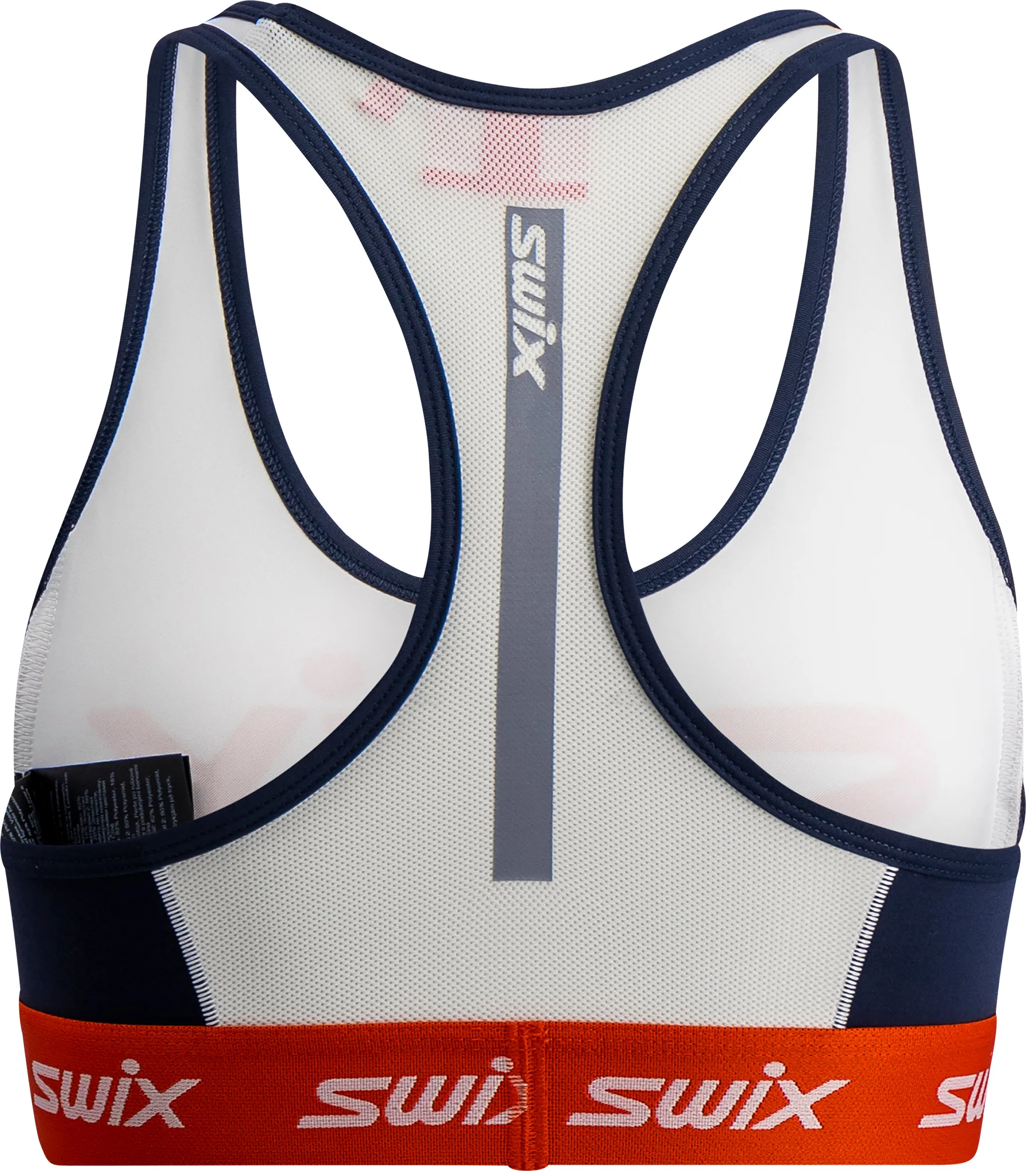 Swix Women's Roadline Bra Bright White/Fiery Red