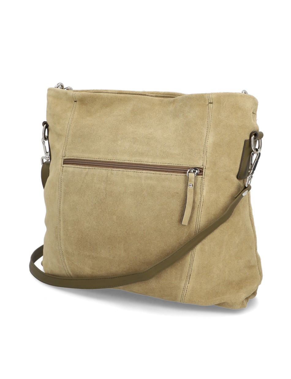 Veloursleder Hobo Bag