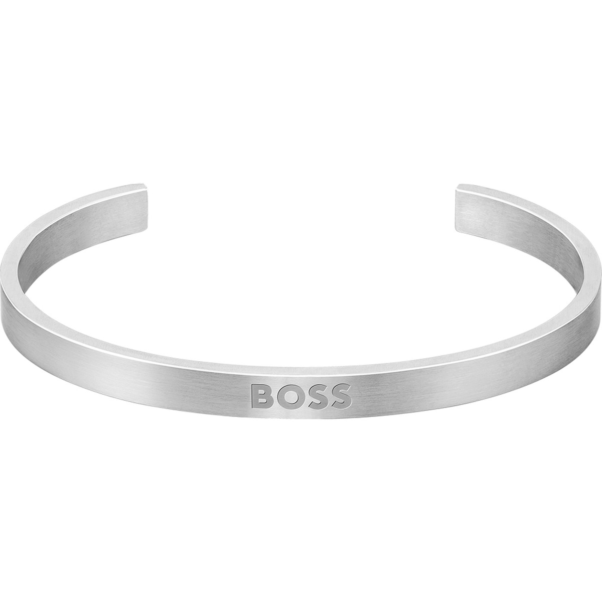 Bracelet rigide ouvrant Boss acier