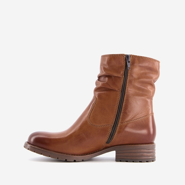 Hush Puppies gevoerde leren dames enkellaarsjes
