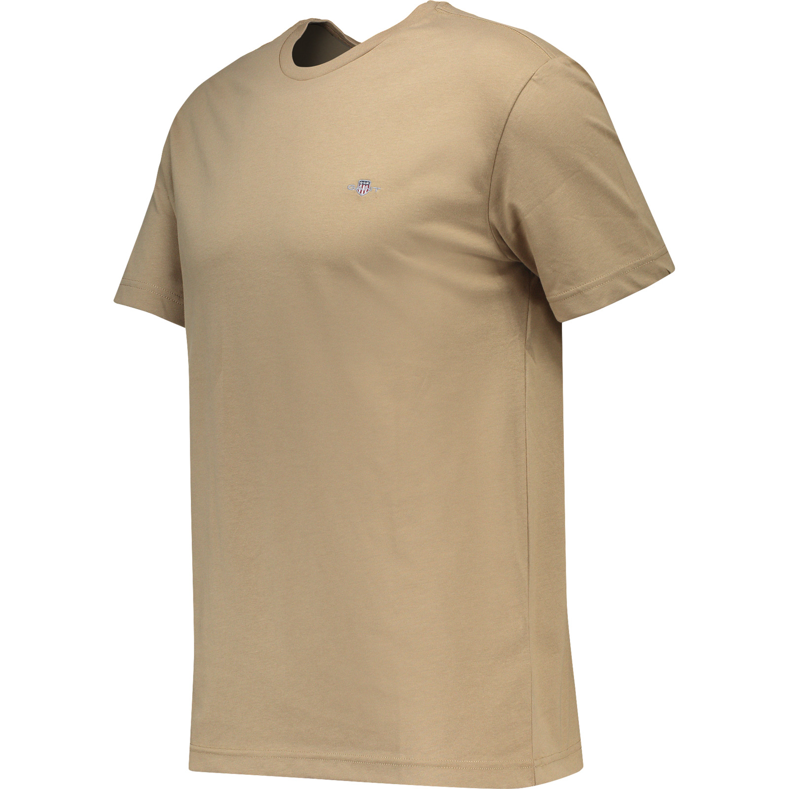 Gant Herren-T-Shirt REG Shield SS Tee S, khaki