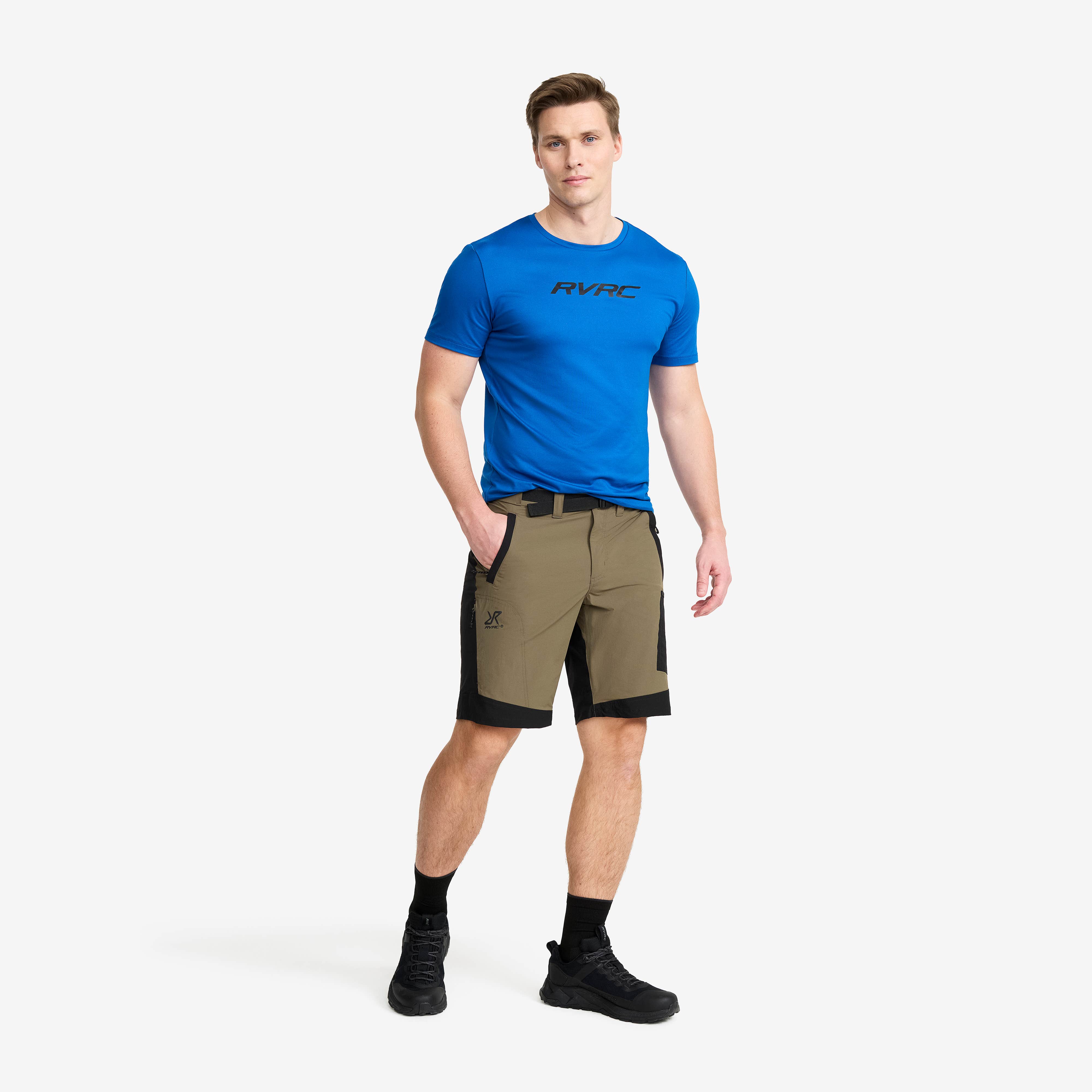 Elevate Pro Hiking Shorts Herre Light MossGray/Black
