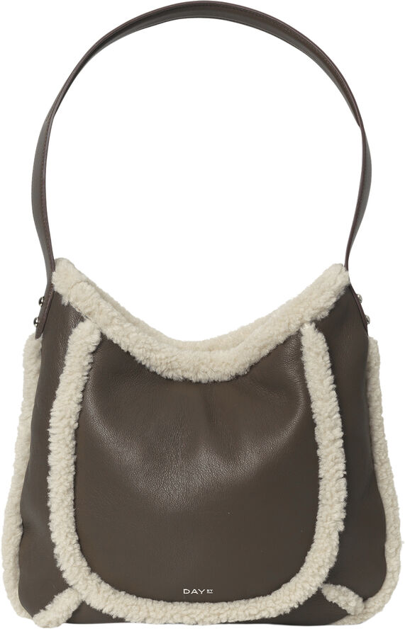 DAY ET Day Faux Shearling Shoulder Major brown
