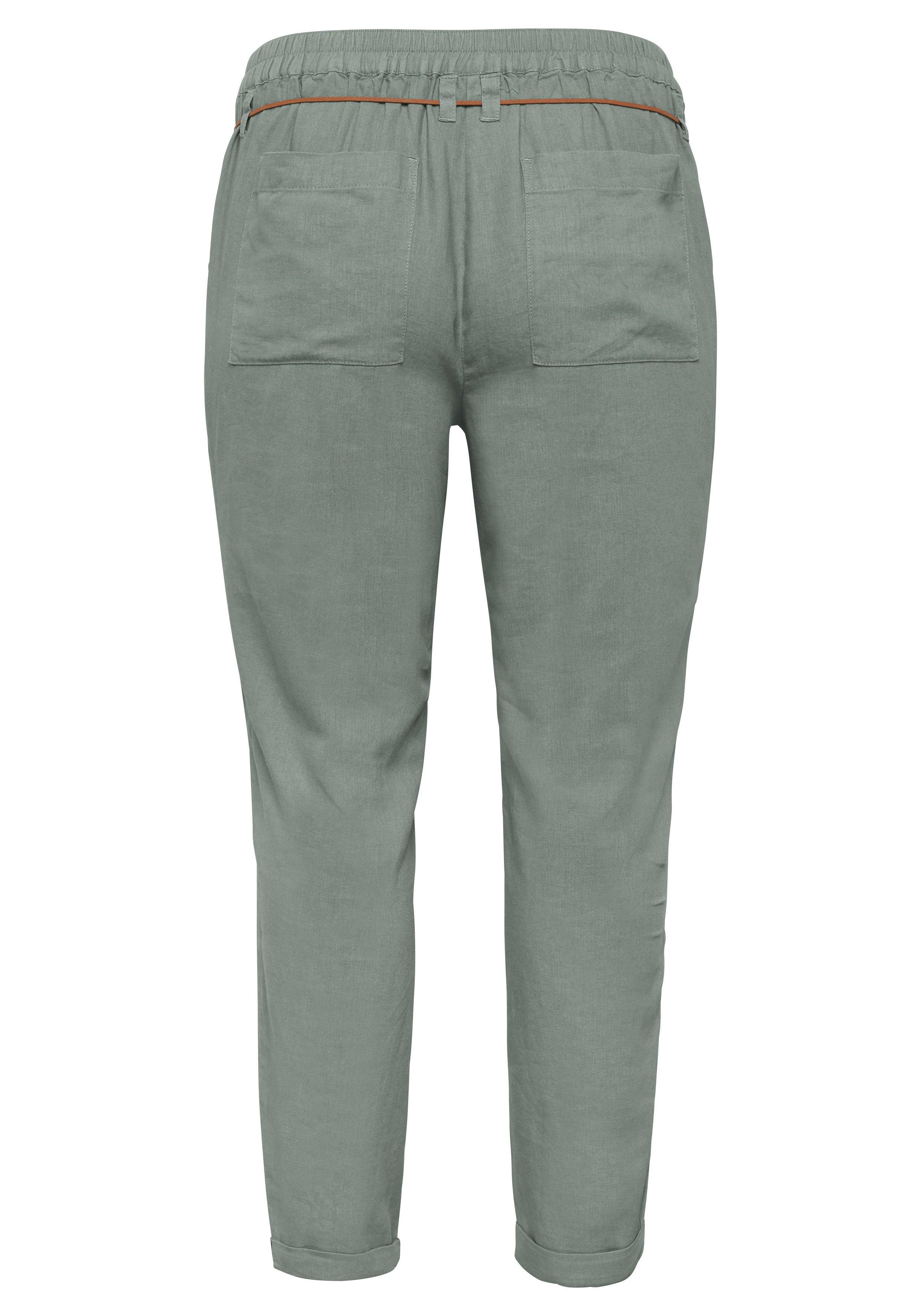 Schlupfhose im Leinen-Mix.