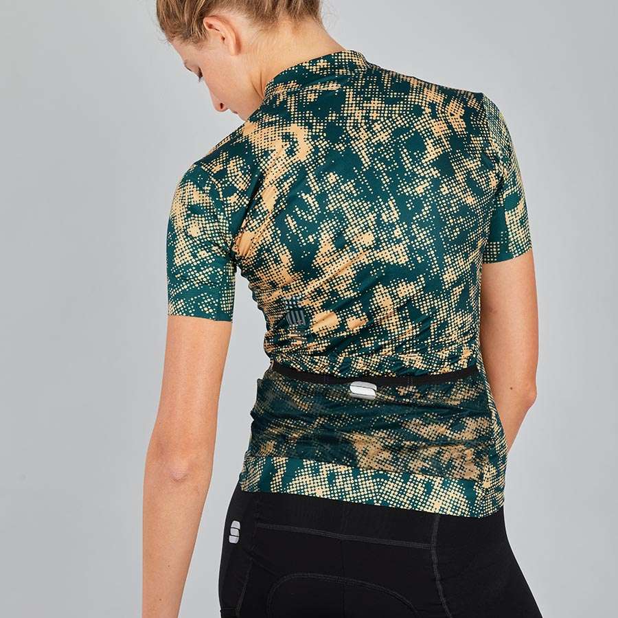 Sportful Escape Supergiara Fietsshirt Korte Mouwen Groen Dames