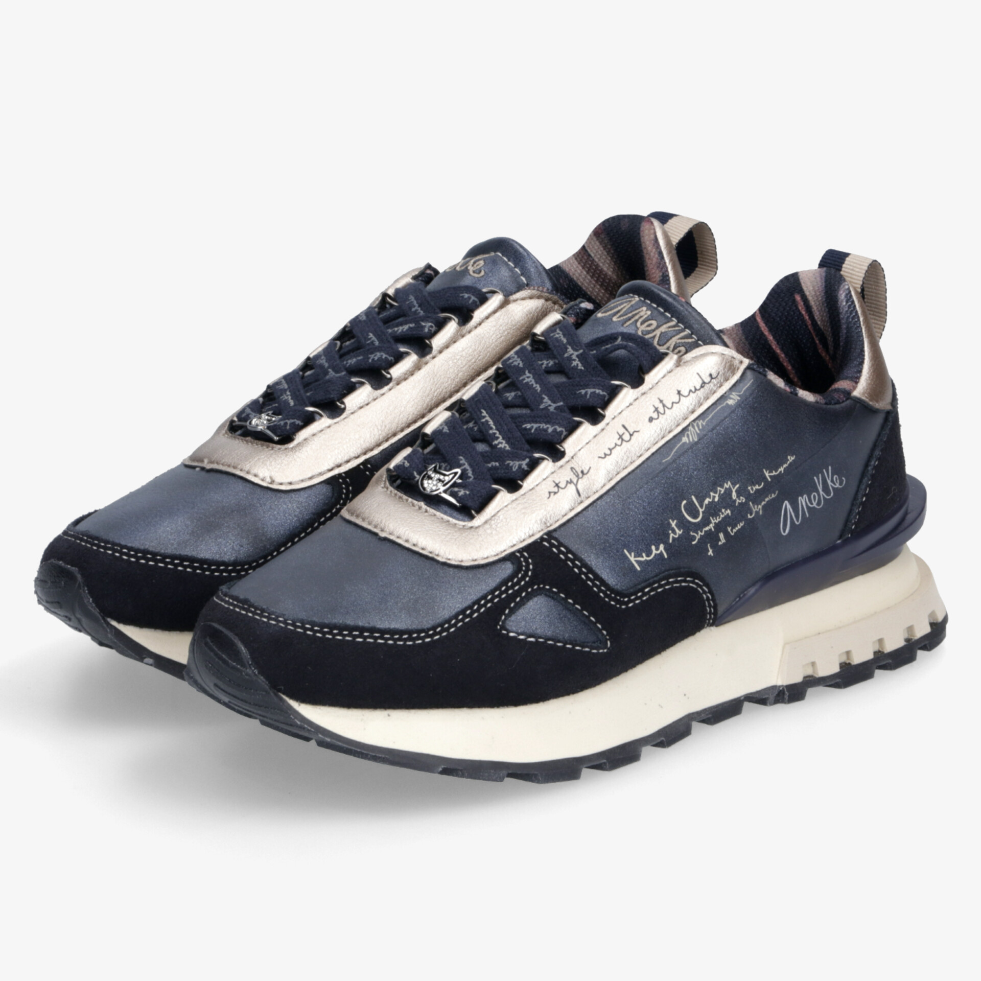 anekke LISBOA 413 Damen Sneaker Low blau