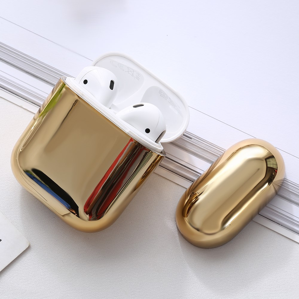 AirPods (1. & 2. Generation) Galvanisierte Gummi Schutzhülle Abdeckung - Gold