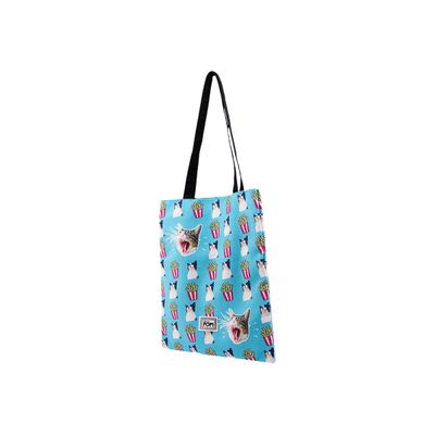 Oh My Pop! Angry Cat - Sac shopping - turquoise - Karactermania