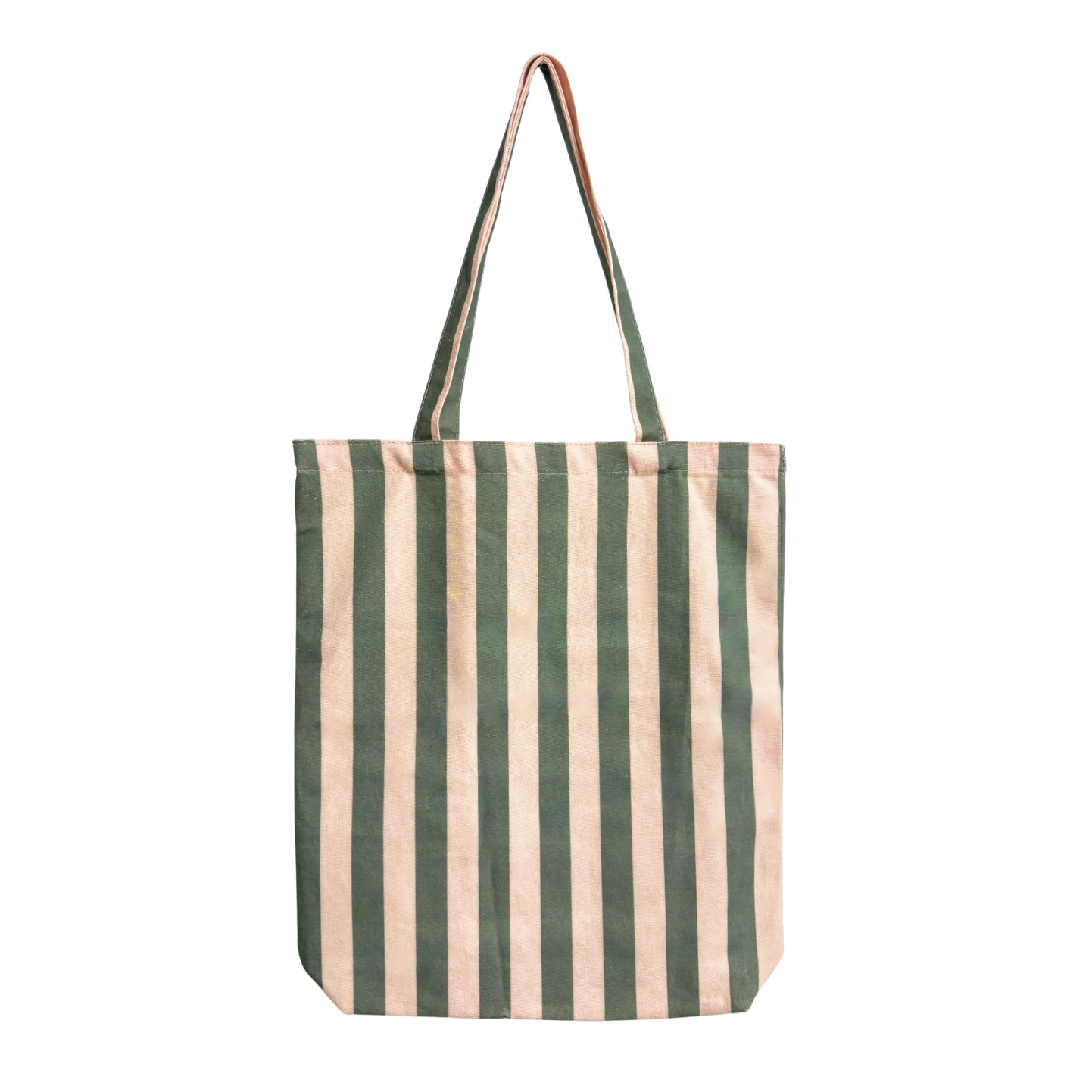 Tas Katoen stripes/lychee pink green