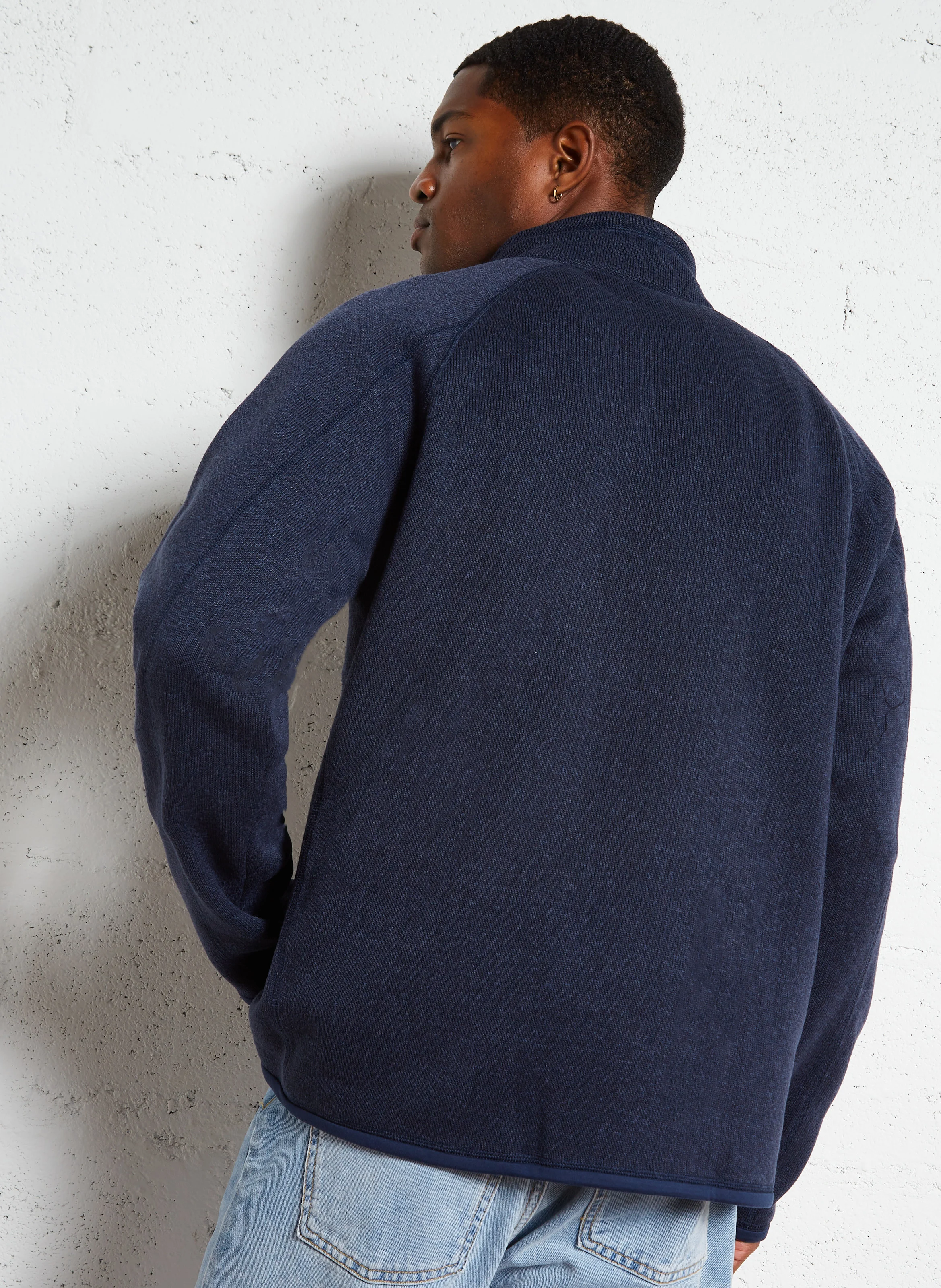 BETTER - Pull col montant | Bleu