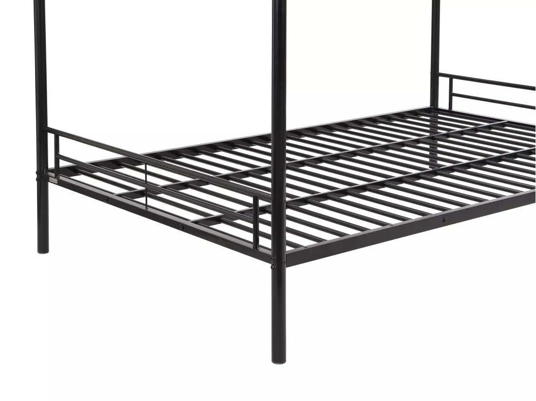 Lits superposés - 2 x 120 x 190 cm - Noir - DUOTIS II