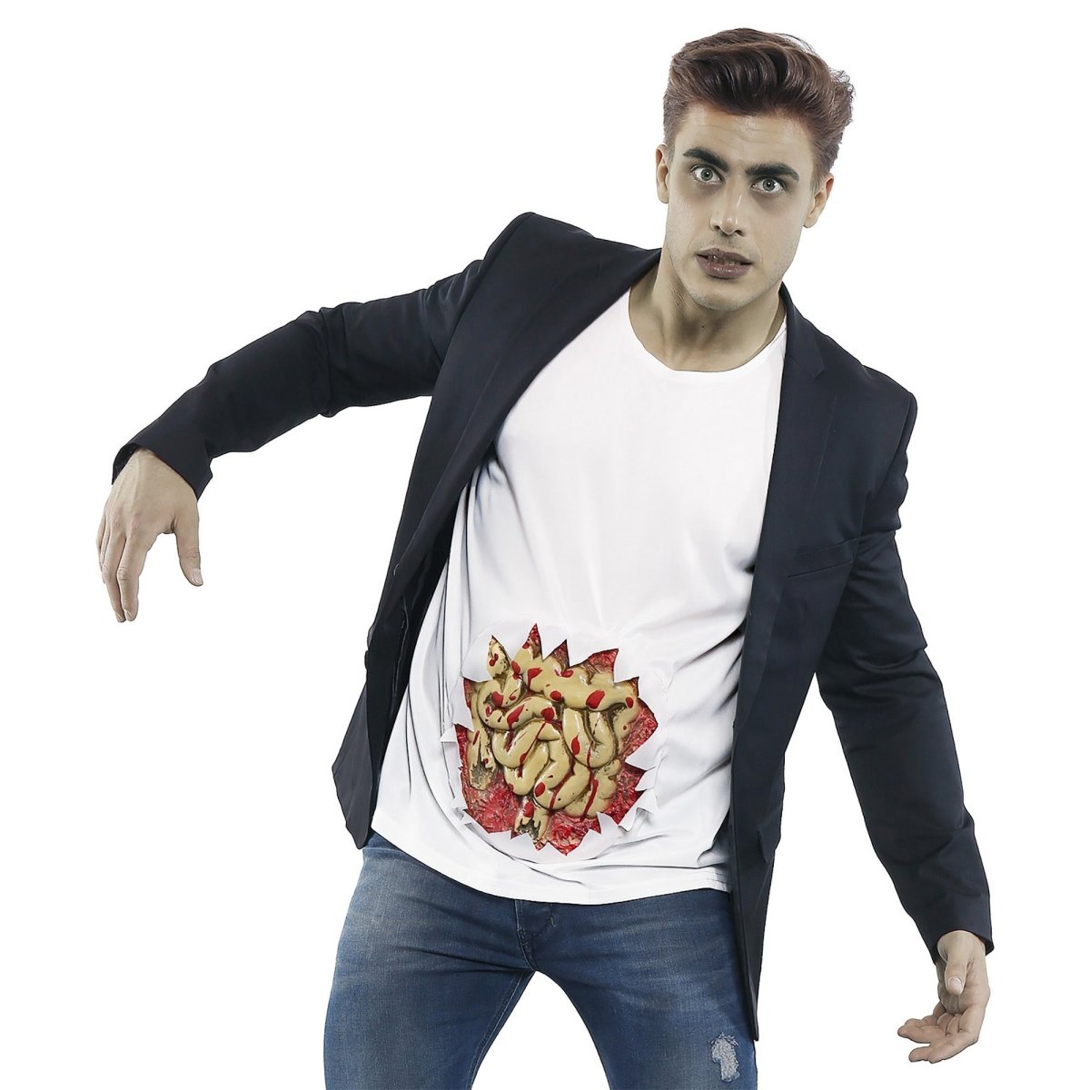 Halloween Shirt Heren Ingewanden