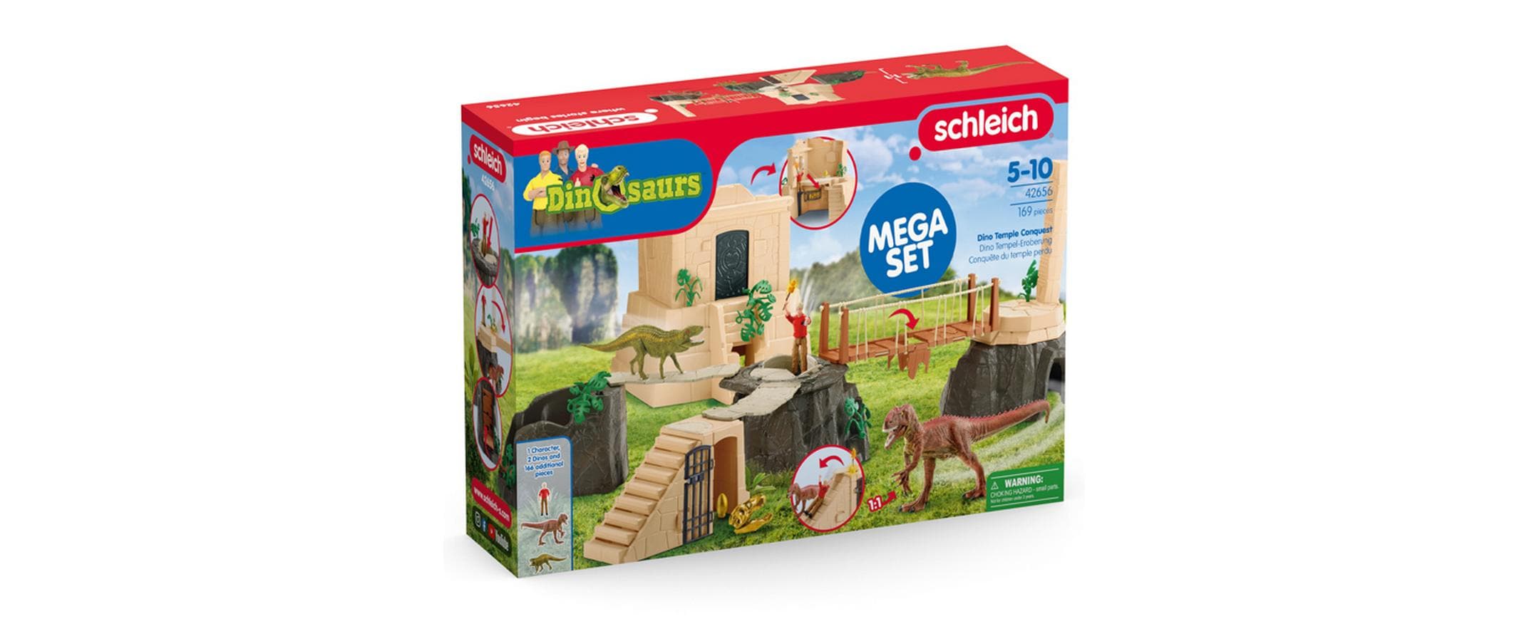 Dino Tempel-Eroberung Mega-SetDetailreiches Spielset für spannende Abenteuer