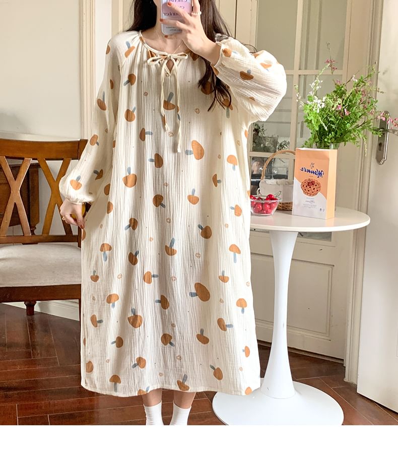 Siensien - Pyjamajurk met paddenstoelenprint