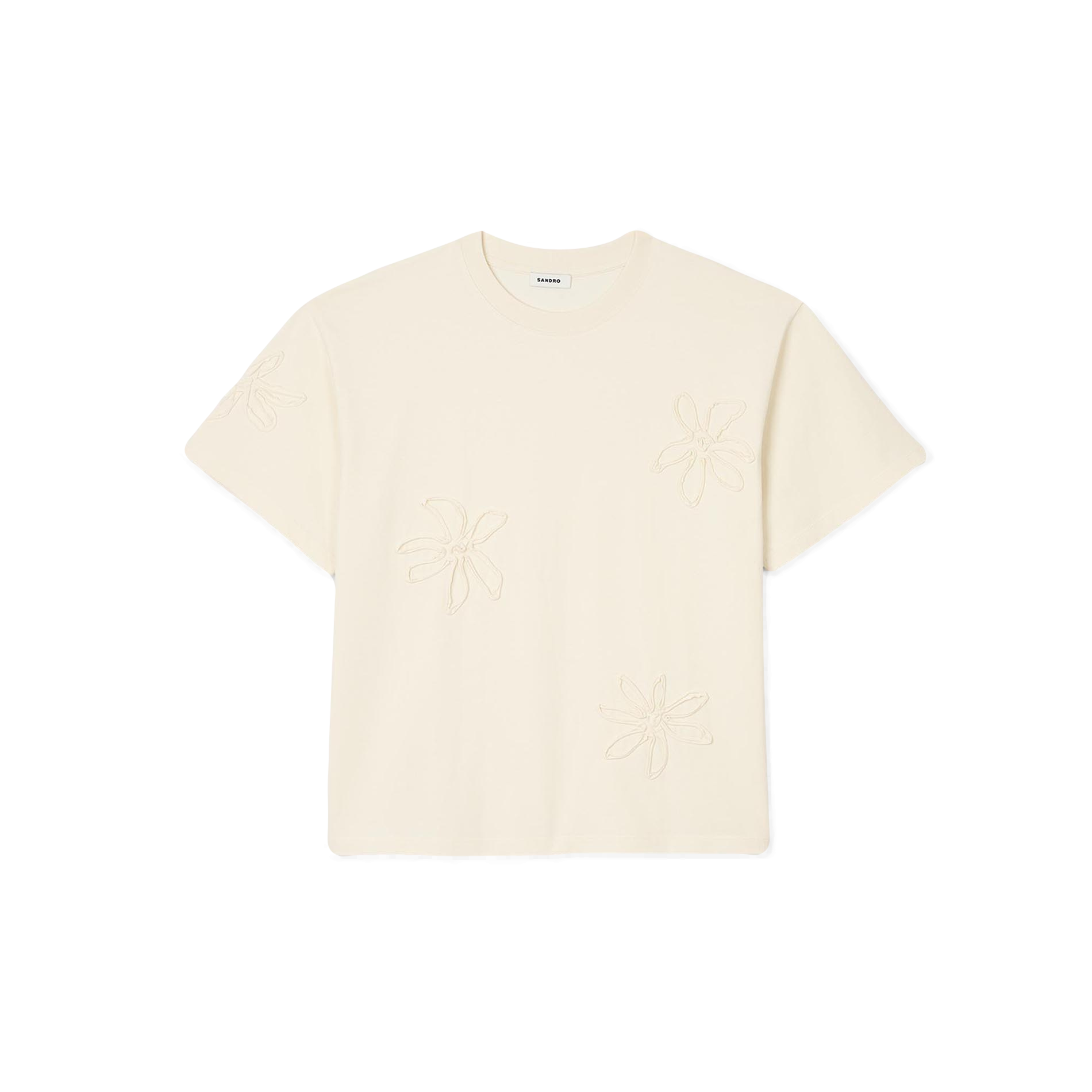 Tee-shirt brodé en coton | Blanc