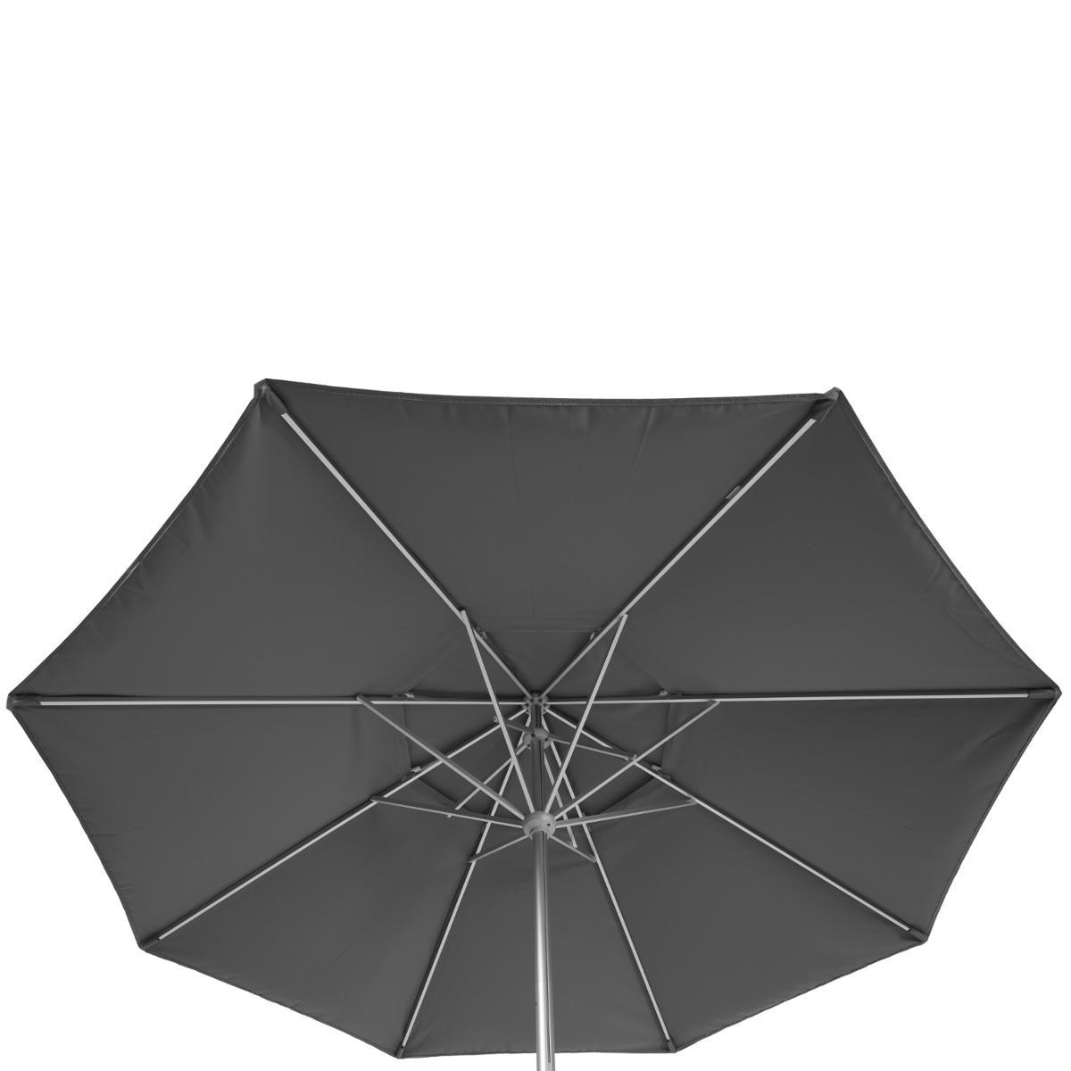 PARASOL EASYO 3.3M TELESCOPIQUE ARDOISE