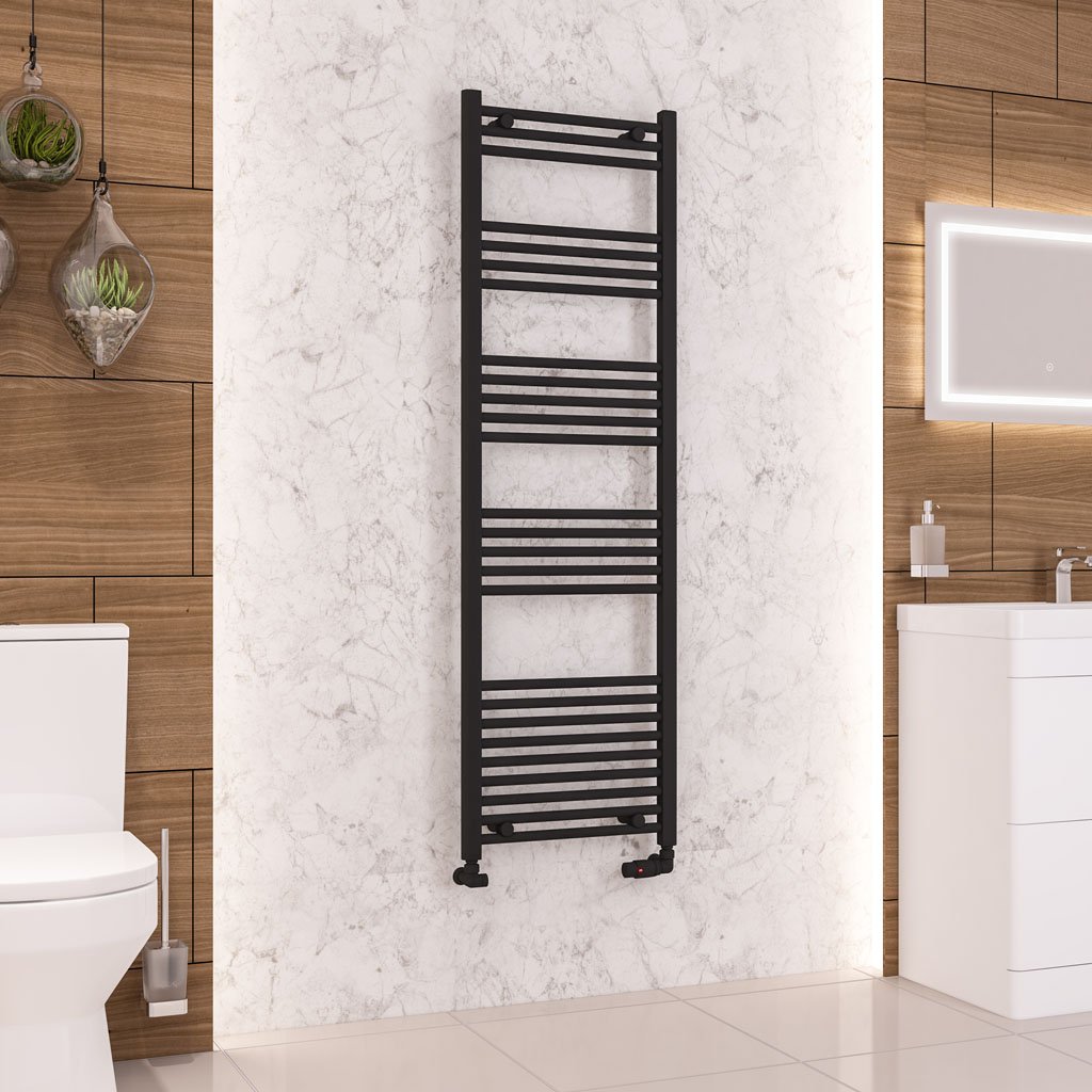 Eastbrook Wendover handdoekradiator 50x160cm 749W zwart mat
