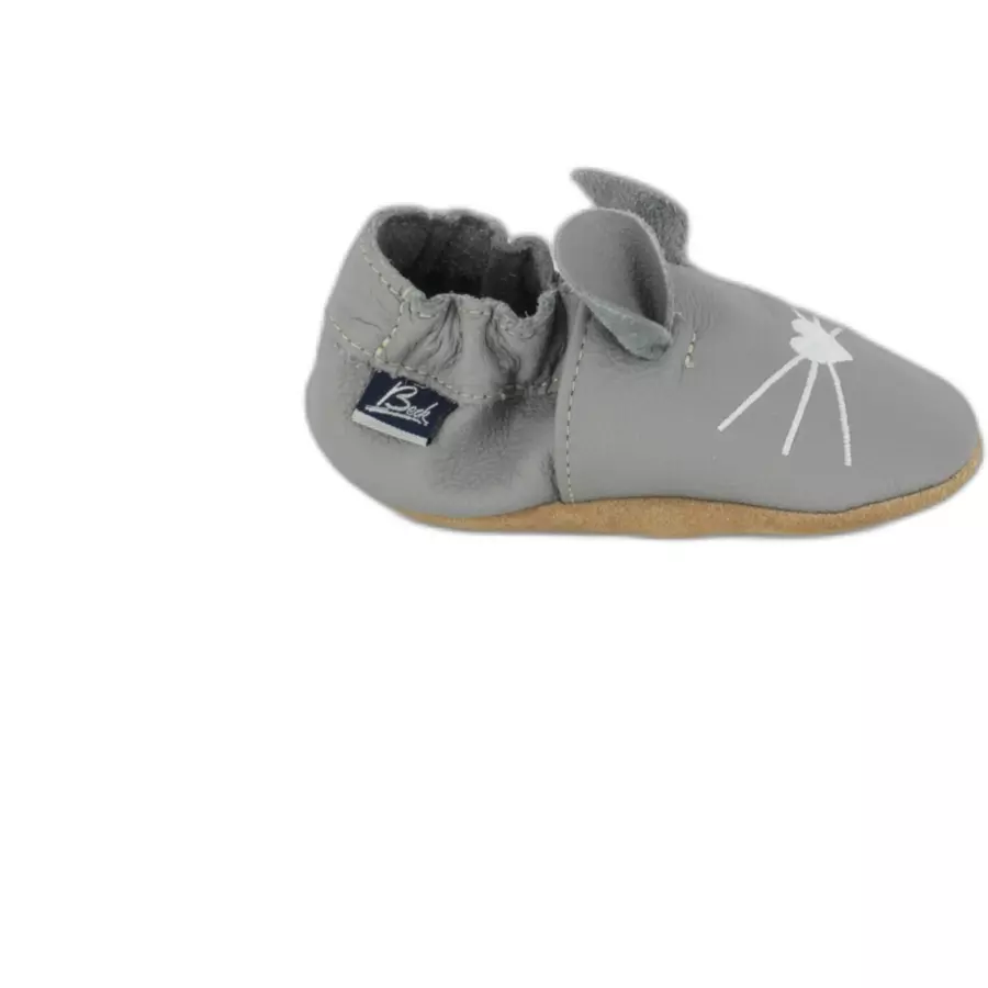 Beck Krabbelschuh Mäuschen grau