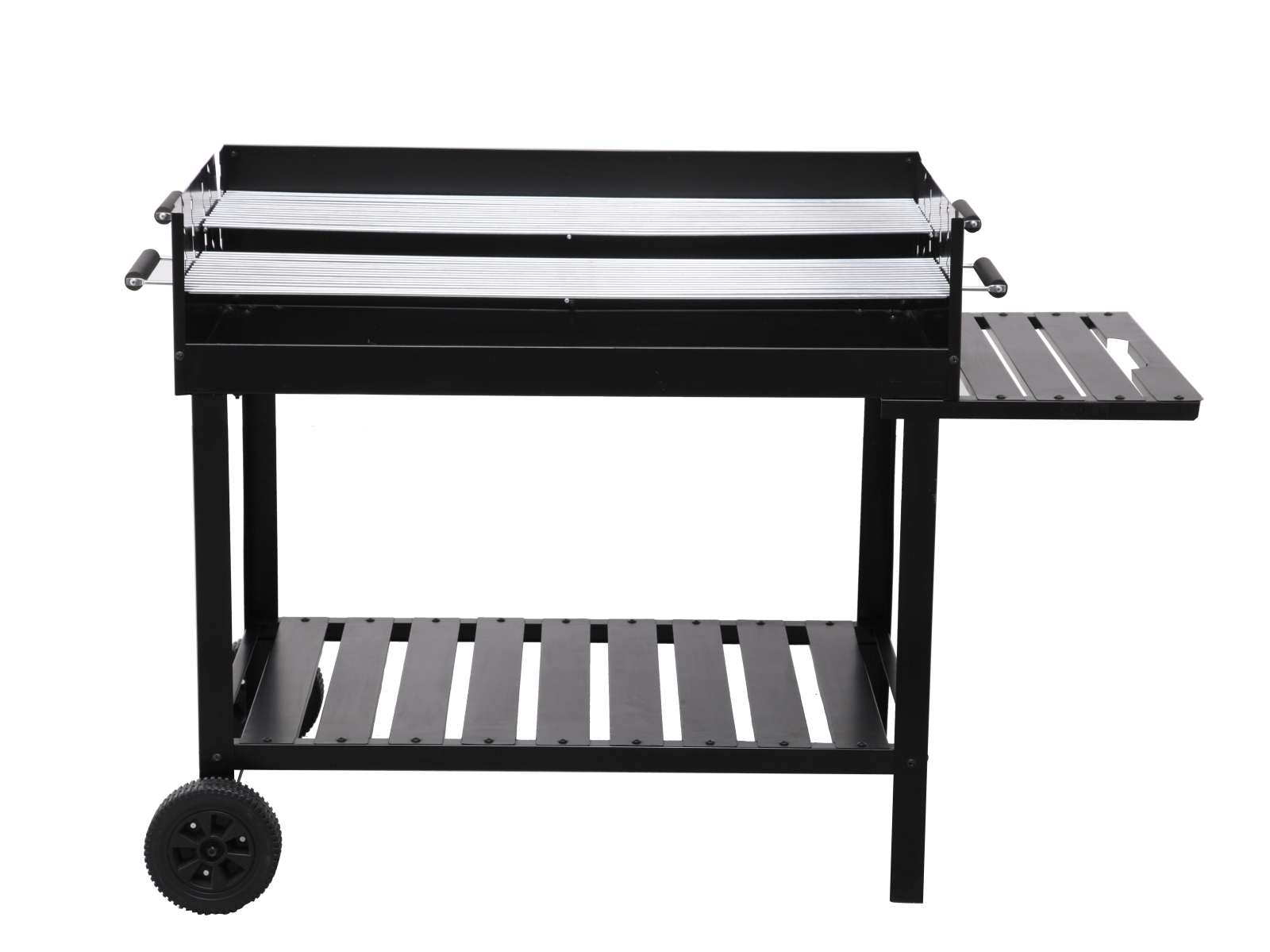 Grillwagen ATLANTA - schwarz - 2x 98x28 cm