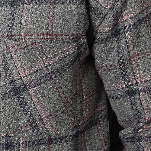 Surchemise A Carreaux KD641 Gris