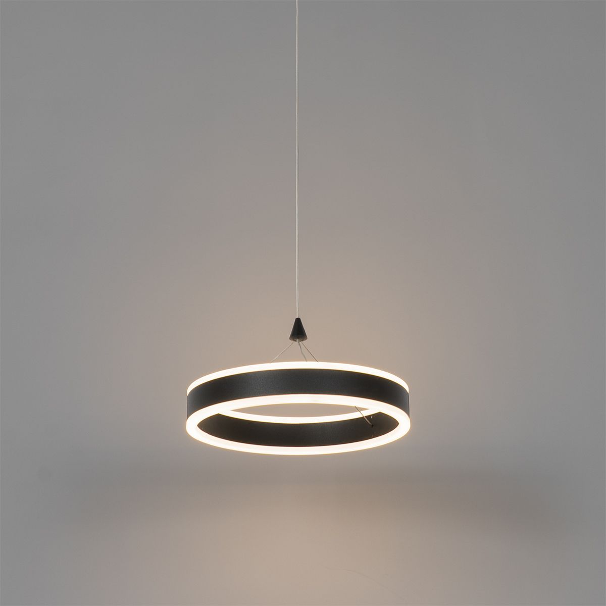 Hanglamp zwart 30 cm incl. LED 3-staps dimbaar - Lyani