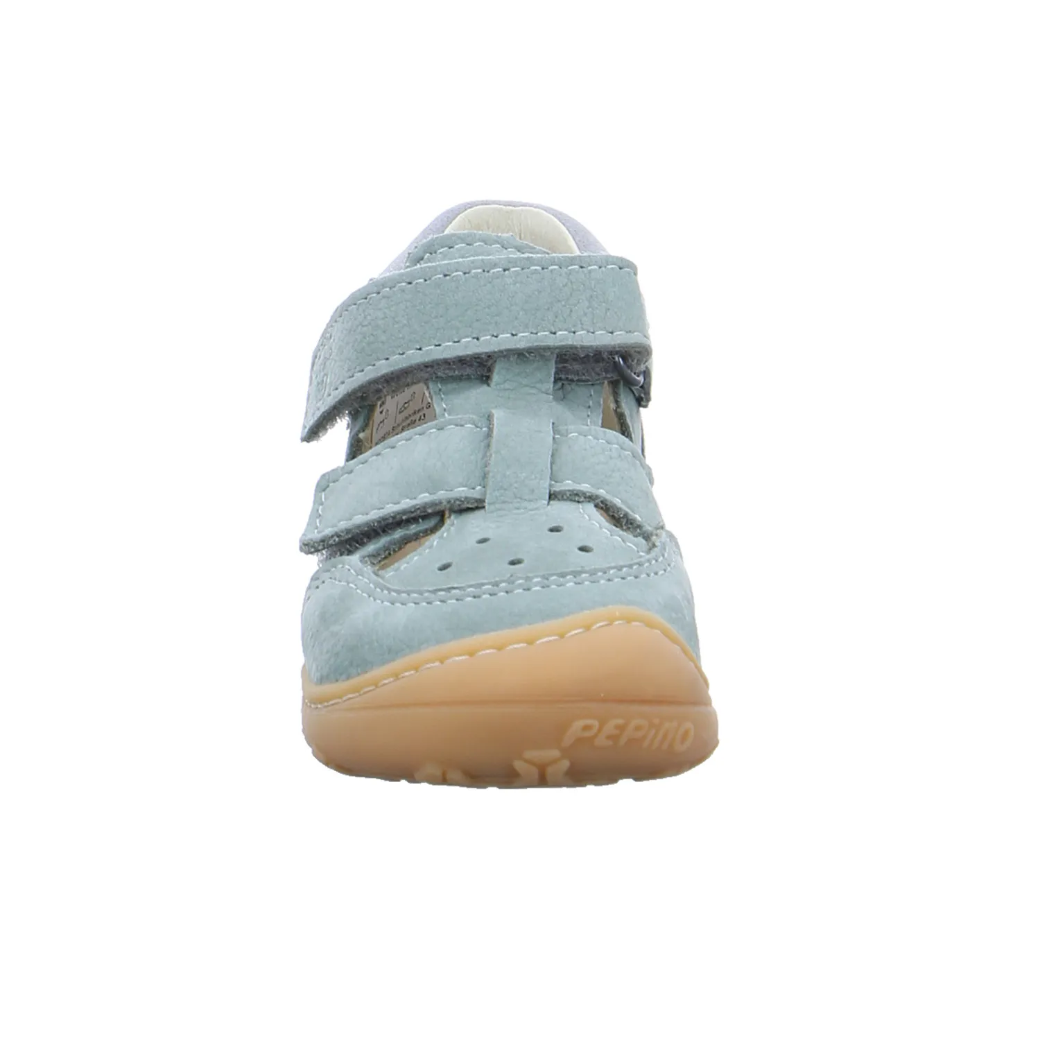 PEPINO Baby-Sommer-Bottine Pastelgrün Leder  Unisex Minilette