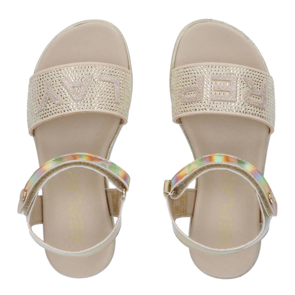 REPLAY sandalen goud