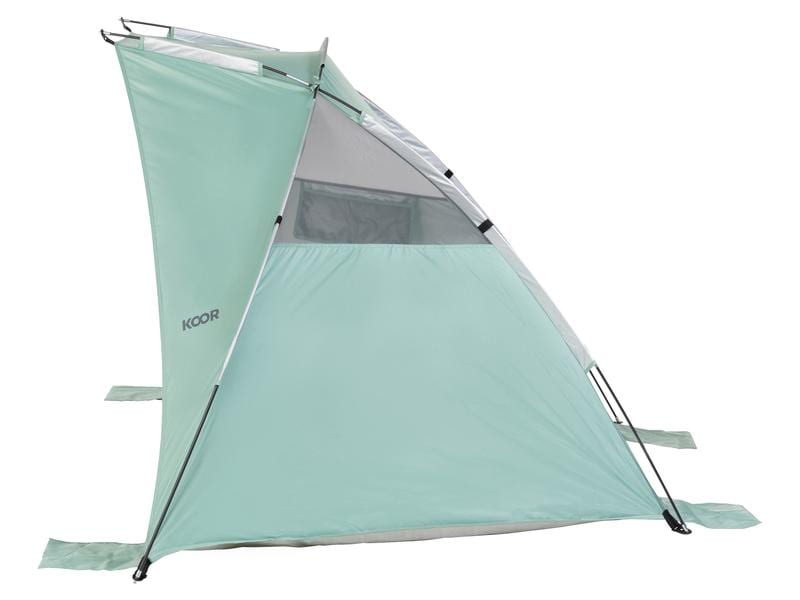 KOOR Strandzelt XL, Granite Green Strandmuschel schützt vor Sonne, Wind und leichtem Regen