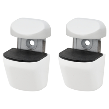 Duraline plankdrager clip mat wit 2 stuks