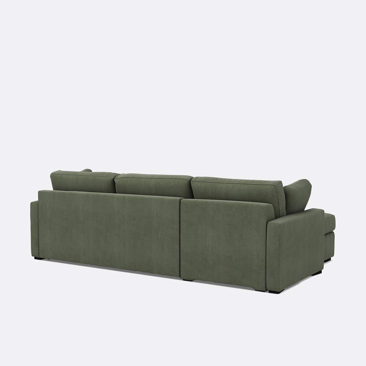 LA REDOUTE INTERIEURS<br>Sofá cama de canto em bombazina fina, Bultex, Timor