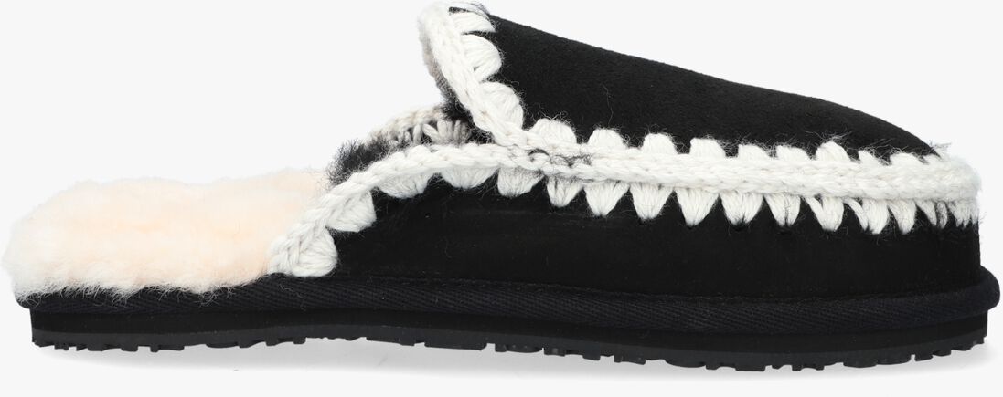 MOU zwarte mou pantoffels slipper full eskimo stitch