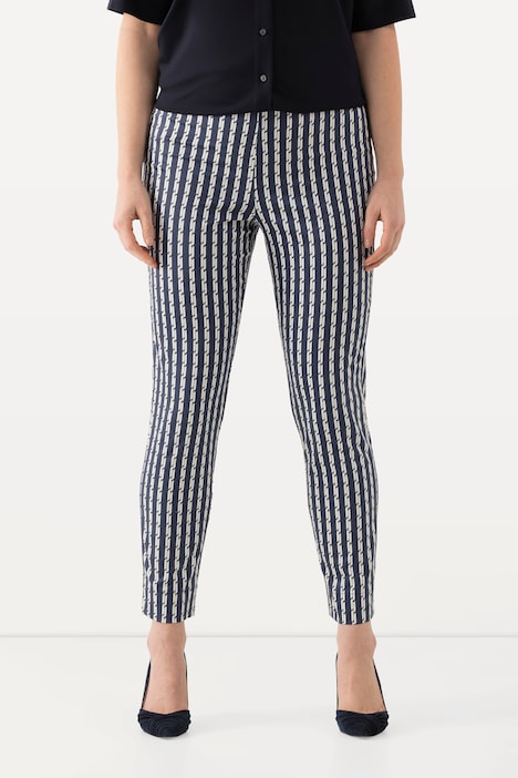 Bengalinhose Sienna, schmales Bein, Elastikbund, Stretch
