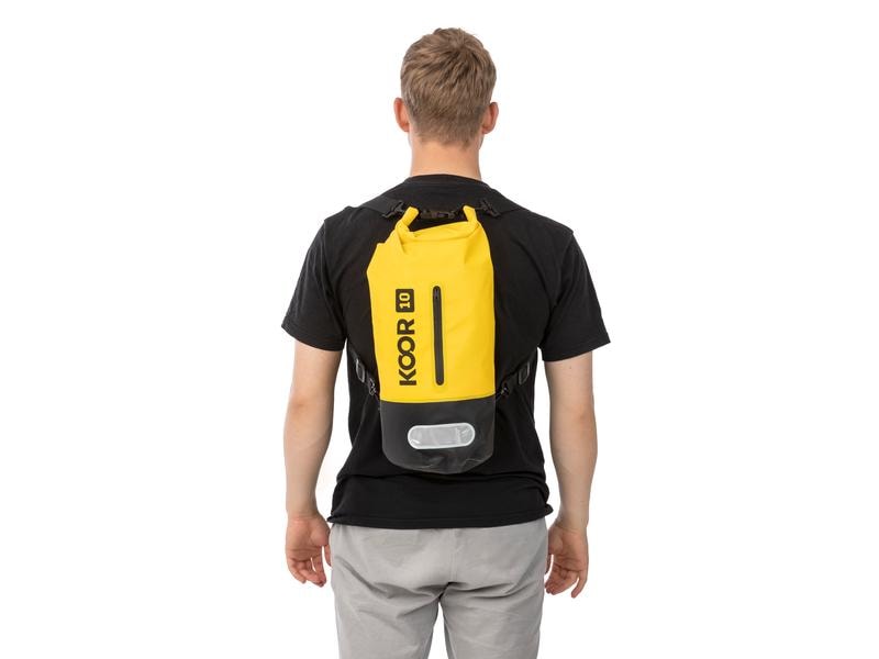KOOR Dry Bag Toore Gelb 10 l Wasserdichter Schwimmsack