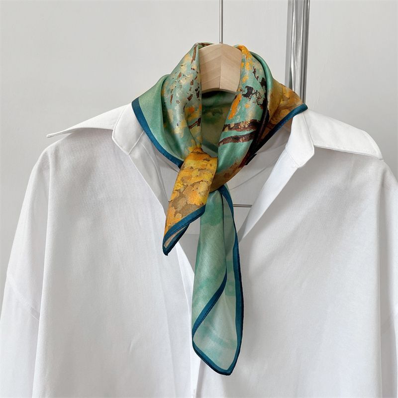SOCOOL - Zijden sjaal met print (diverse designs)