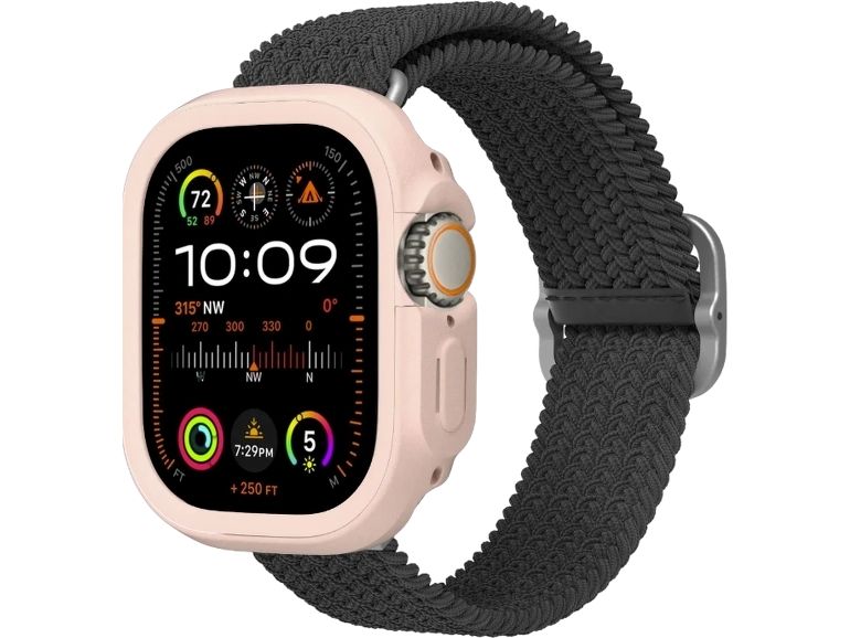 Rhinoshield Displayschutz Bumper Case Series 10 Blush Pink Displayschutz für die Apple Watch 10 49 mm