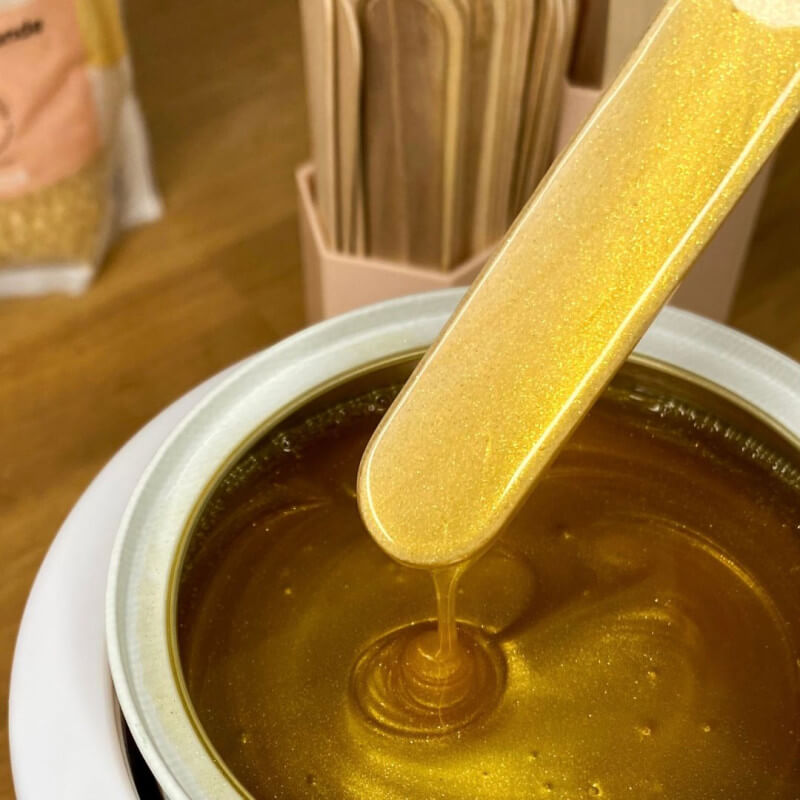 Cire avec bande corps Happy Waxing Gold Perron Rigot 800g