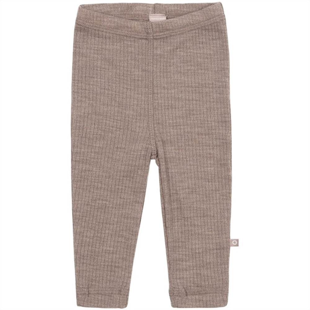 Uld Drop Needle Leggings Soft Powder