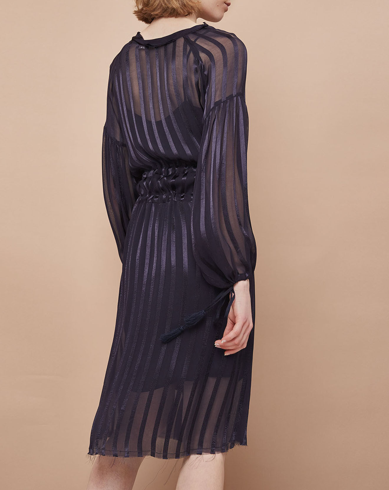 Mare di Latte Robe Elise zébre encre