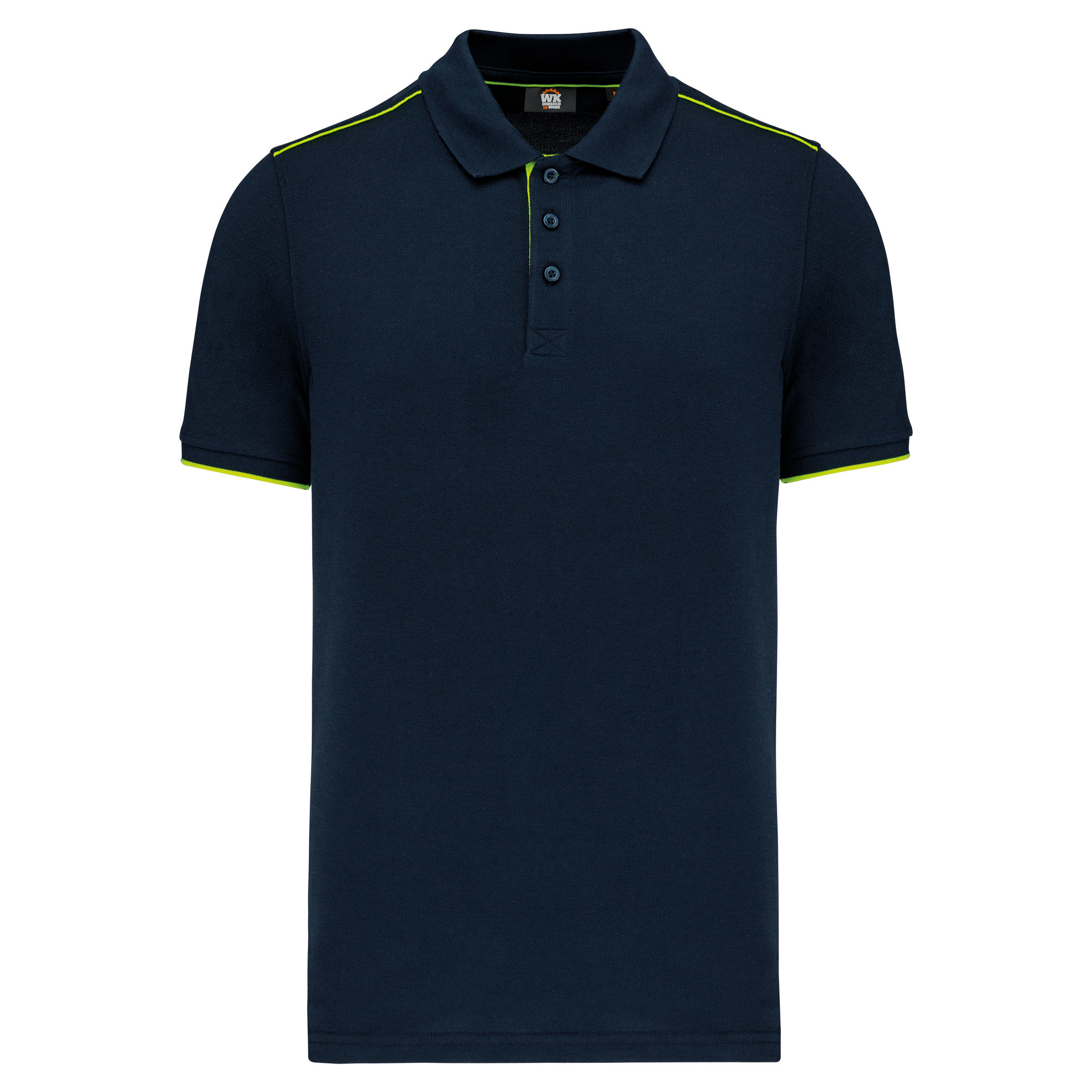 WK. Designed To Work WK270 - Polo contrastant manches courtes homme DayToDay
