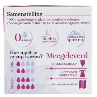 Eco Conseils Eco Conceils Misscup Menstruatie Cup Groot Roze 1ST