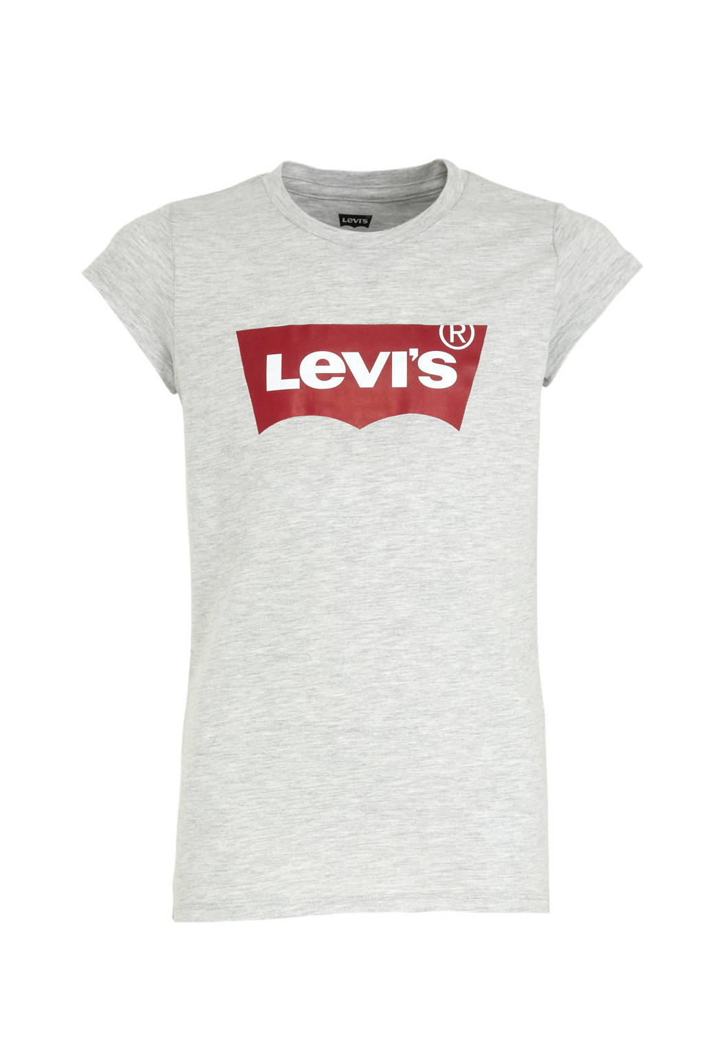 Levi's T-shirt Batwing met logo lichtgrijs