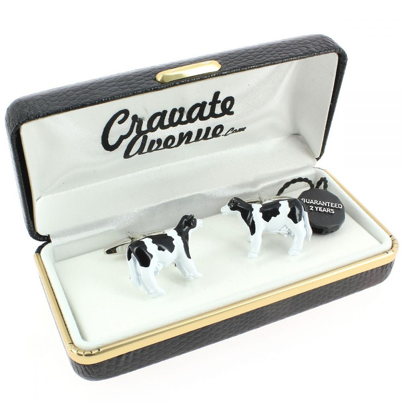 Boutons de manchette, Vache bretonne pie noir