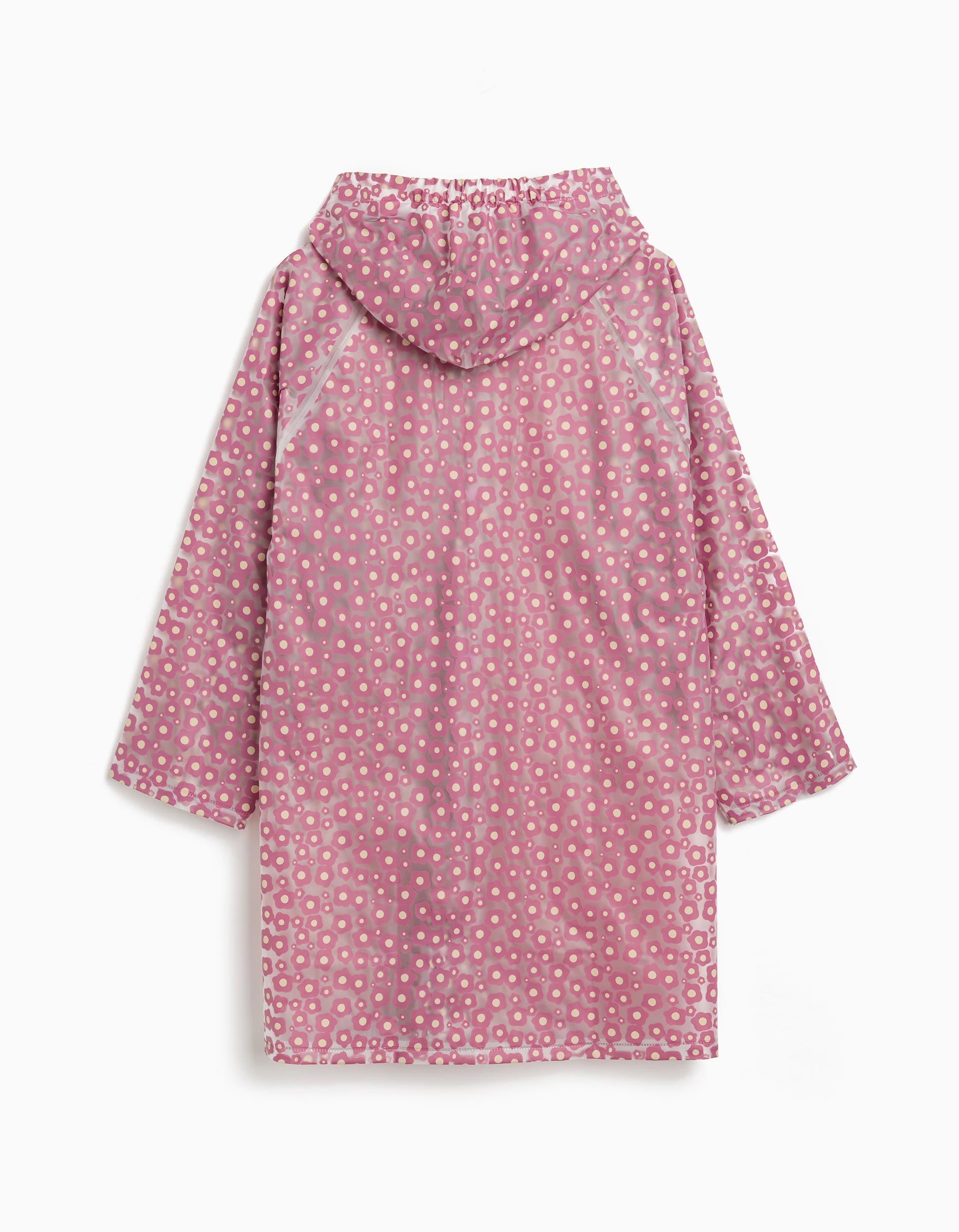 Casaco Impermeável com Capuz, Menina, Rosa