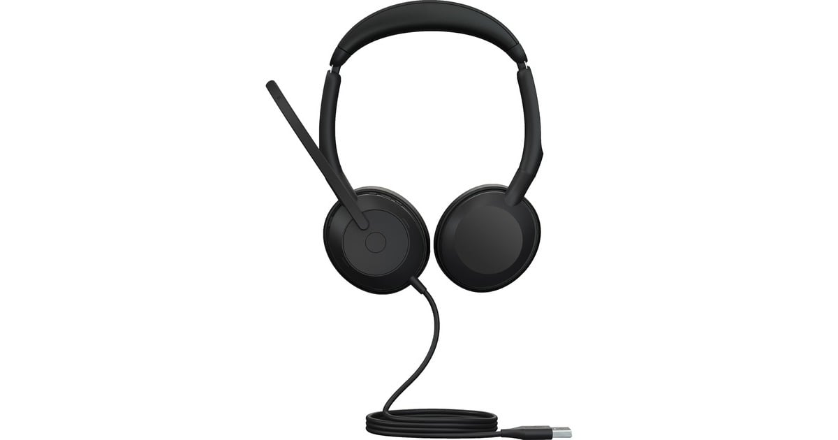 JabraJBR Evolve2 50 USB-A UC Stereo on-ear headset  (Zwart)