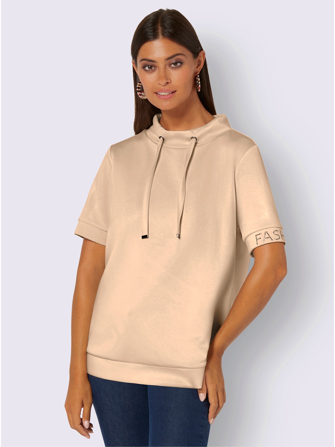 Sweat-shirt mélange de modal doux