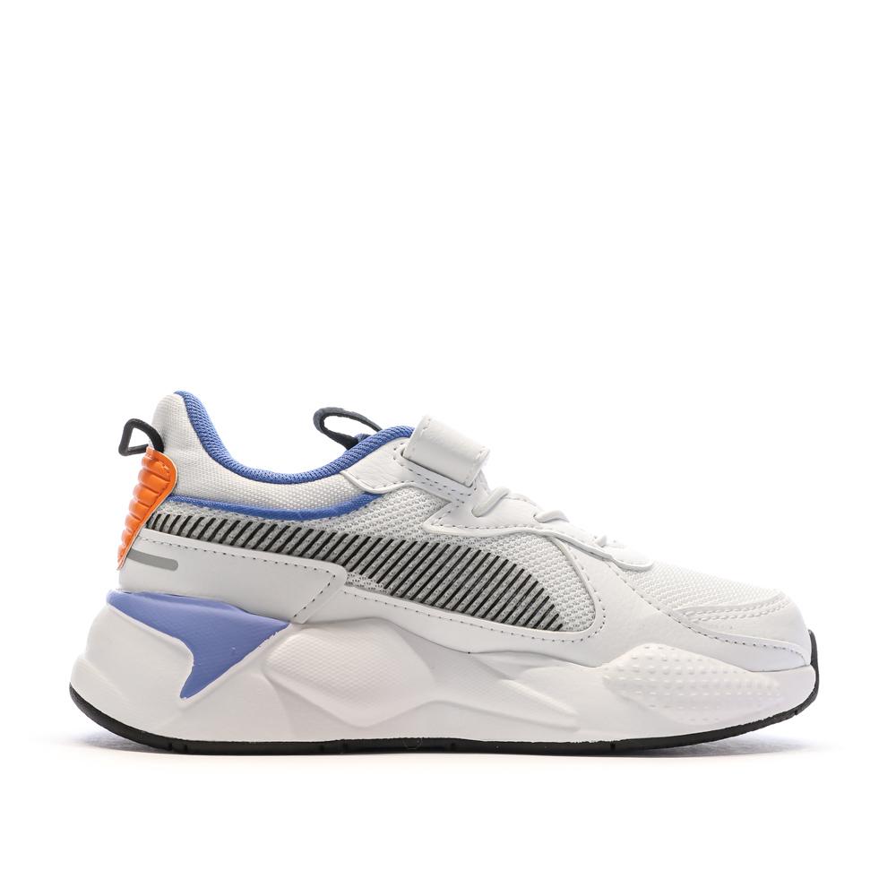 Puma Baskets Blanches/Bleu/Orange Garçon Puma 395555-03