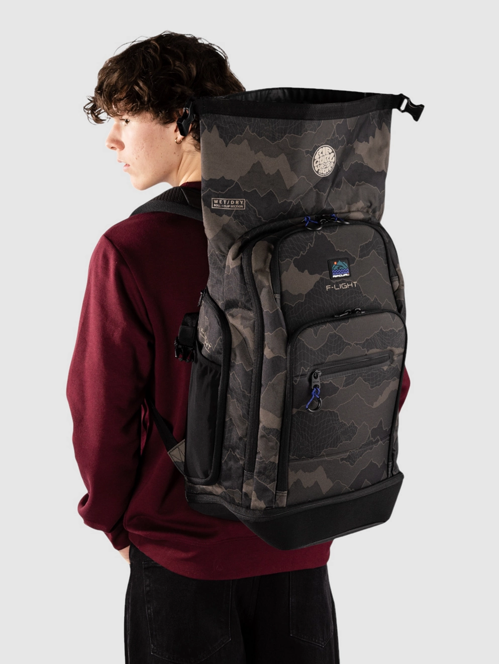 Rip Curl F-Light Surf 45L Search Backpack black/olive