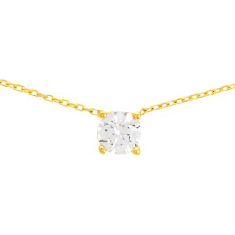 Collier Femme - Oxyde de zirconium - Or 18 Carats - Longueur : 42 cm
